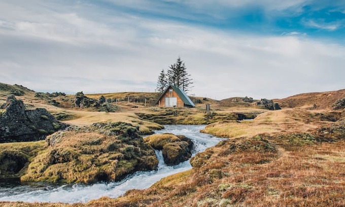 Kirkjubaejarklaustur Cabina | Fossar Cabin