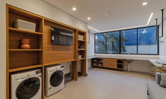 Sao Paulo Apartamento | Studio c Academia e Piscina a 3 min do Allianz
