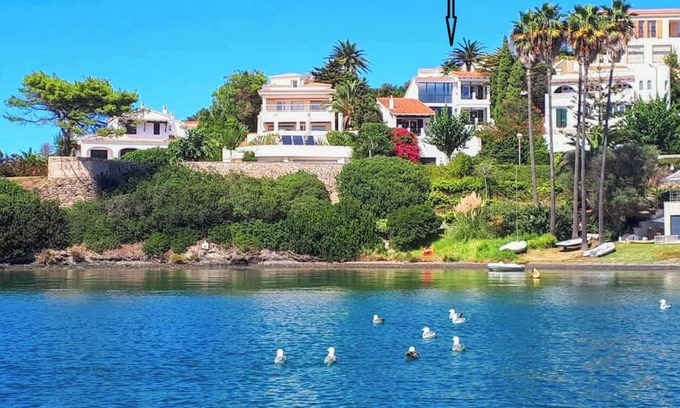 Cala Llonga Chalet De Esquí | Beautiful beachfront villa with pool & aacc