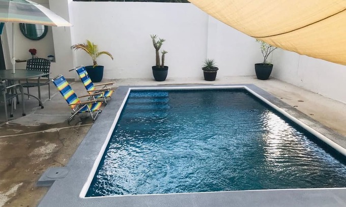 Manzanillo Casa | House with pool one block from the beach!