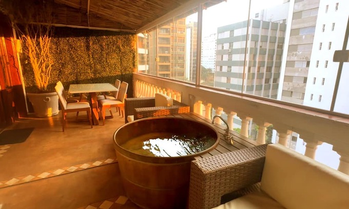 Itaim Bibi Apartamento | Coverage with Hot Tub in Itaim