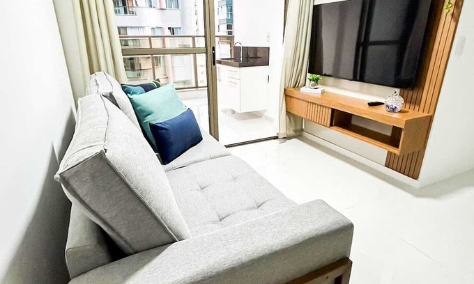 Vila Velha Apartamento | Spacious 3-bedroom apartment with WiFi, fitness room in beautiful Praia da Costa