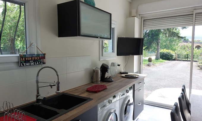 Lamonzie-Saint-Martin Casa | Maison au Calme Face à la Dordogne à 1km de Prigonrieux et 8km de Bergerac