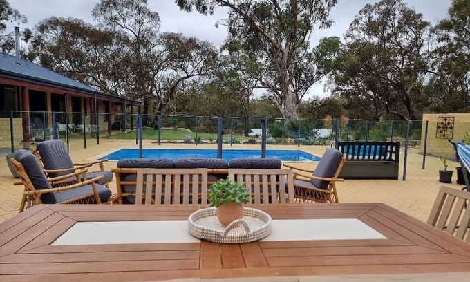 Two Rocks Casa | Captivating Bush Beach Retreat, Character home on 4 acres, sleeps 8, with a pool