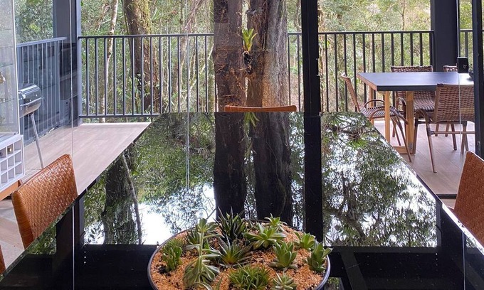 Campos do Jordao Cabaña | Casa da Mata - Unique Stay em Campos com Muito Estilo no Meio da Natureza