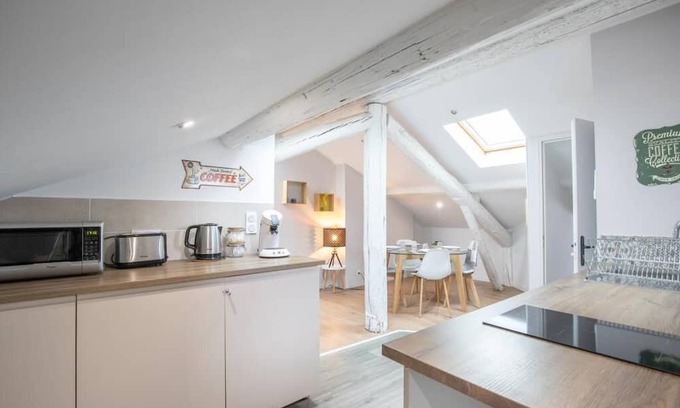 Gares Apartamento | La Chic Comédie - Magnifique 2 Chambres Avec Salles de Bains Privatives - Wifi