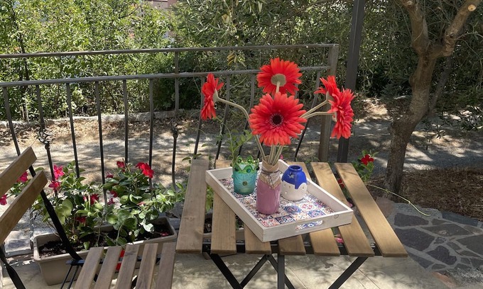 Lanusei Apartamento | Casa Mirto: two-room apartment in the greenery with garden and panoramic view