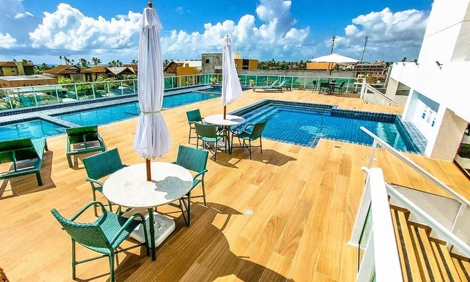 Porto de Galinhas Complejo | Porto de Galinhas - Cupe - Studio mit Balkon - Rooftop mit Pool