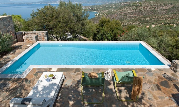 Kitries Villa | Amazing Messinia Resort Villa | Private Pool Junior Villa Sea View | Private Pool & Sea Views