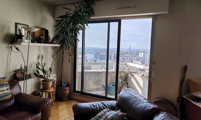 Combat Apartamento | Spacieux T6 de 160 m2 en Duplex Avec vue Panoramique de Paris. Idéal !