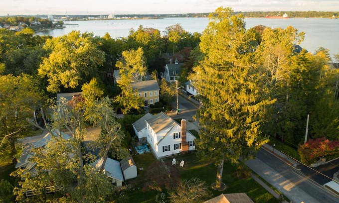 Pawtuxet Village Historic District Casa | A Curated Cape on the Cove....walk to shops and restaurants in seaside village.
