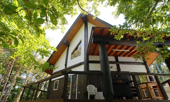 Kofu-cho Alquiler De RV | Special Log Cottage 15 people Jacuzzi openai / Maniwa City Okayama