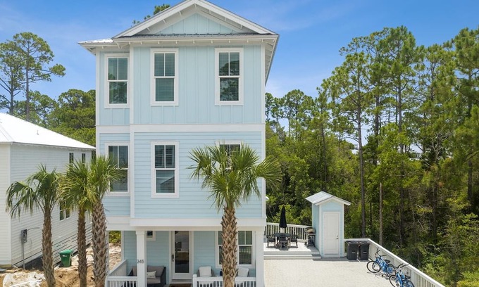 Treetop Casa | Turquoise Turtle 30A Beach House - Pool, Beach Access, 4 Bikes, Dog Friendly