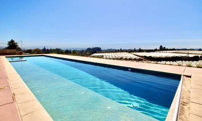 Watsonville Cabaña | Tiny House Hilltop Haven - Pool, Hot Tub & Views!
