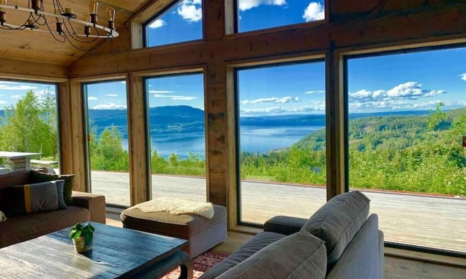 Hurdal Municipality Cabina | Villa Panorama - The Majestic Fjord