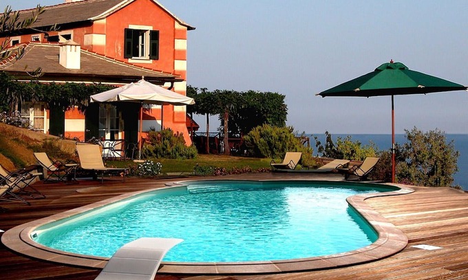 Celle Ligure Apartamento | Studio Apartment "Capanno - Natta Di Monte Tabor" with Sea View, Shared Pool & Wi-Fi