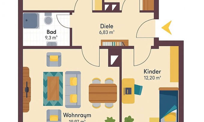 Kernstadt Apartamento | Apartment on the 1st floor