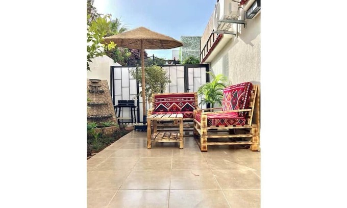 Diour Jamaa Apartamento | Chic Apartment at the Carousel, Sea View & All on Foot