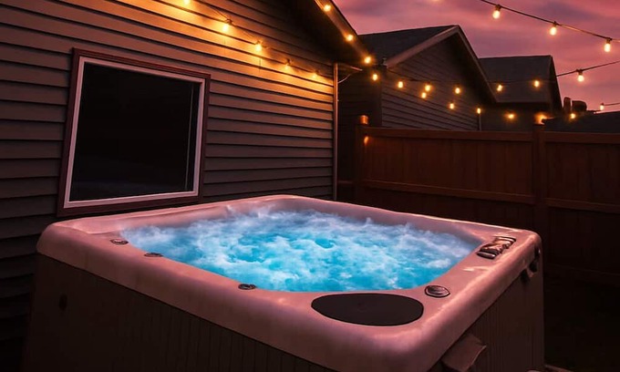 West Edmonton Casa | *NEW* Rosenthal Restful Retreat | Hot Tub King Bed AC Garage Near WEM