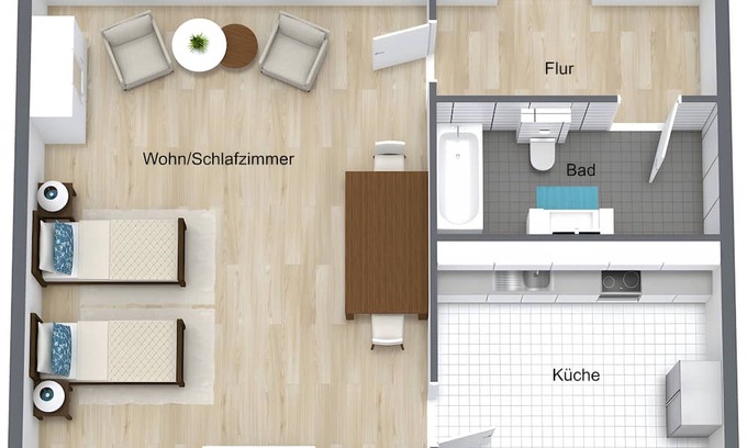 Mitte Apartamento | Apartment 'Holiday Apartment for up to 2 People' with Wi-Fi