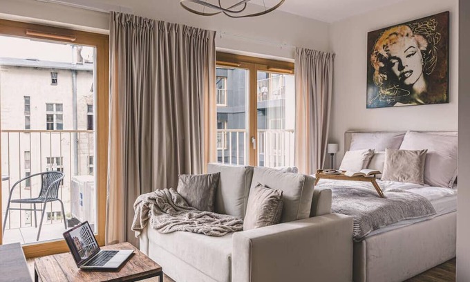 Bydgoszcz Apartamento | Nowy Port Studio – Steps from Mill Island