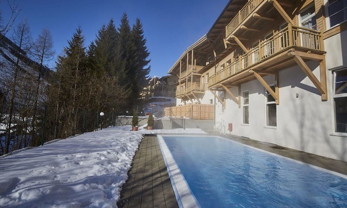 Viehhofen Apartamento | Nice apartment for 8 people with WIFI, pool, TV, balcony, pets allowed and parking