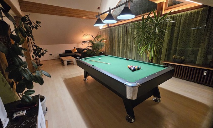 Wiesenbronn Apartamento | 105 m² of comfort with billiard table and large balcony. Pet friendly!