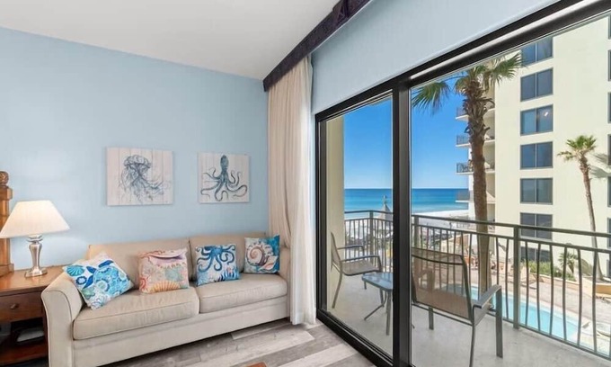 Panama City Beach Apartamento | ⭐Beach Across the Street! Gulf Views-Studio-Origin at Seahaven 634⭐