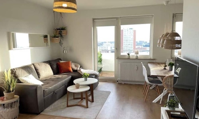 Mitte-Sud Apartamento | Weser-City-Panorama | 2Zi | 9OG | 5P | Mitte