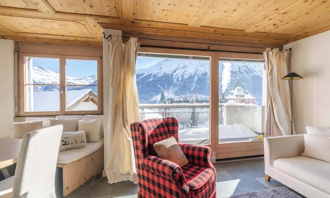 St. Moritz Apartamento | Attico Lusso 3 Camere, Vista Lago, Parking