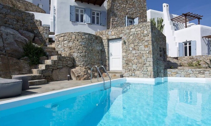 Psarou Villa | Villa en Míkonos con 3 habitaciones, capacidad 6