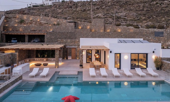 Mykonos Town Villa | Scenic Villa With Heated Pool & Sea Views