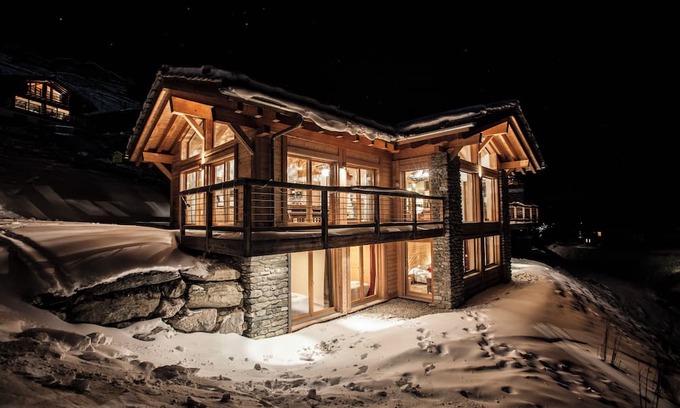 Nendaz Chalet De Esquí | Chalet Wildhorn, 2 steps from the Veysonnaz piste