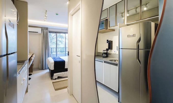 Santo Amaro Apartamento | Your studio well located in SP! |Vacancy| Air |Wifi| Subway |Consulate| Cinema
