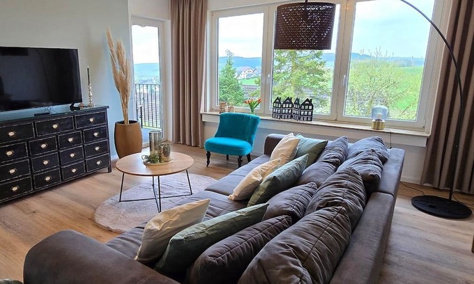 Herresbach Apartamento | PANORAMA-Lodge bath/WC, up to 5 persons - RINGZEIT-Lodge